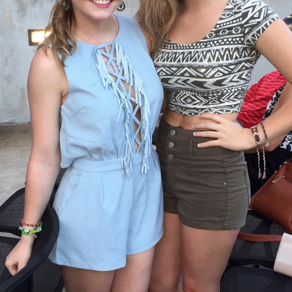 Light blue romper